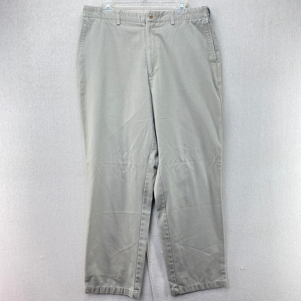 Cabelas Pants Men 36x32 Beige Chino Hunting Fishing Hiking Comfort Stretch Waist